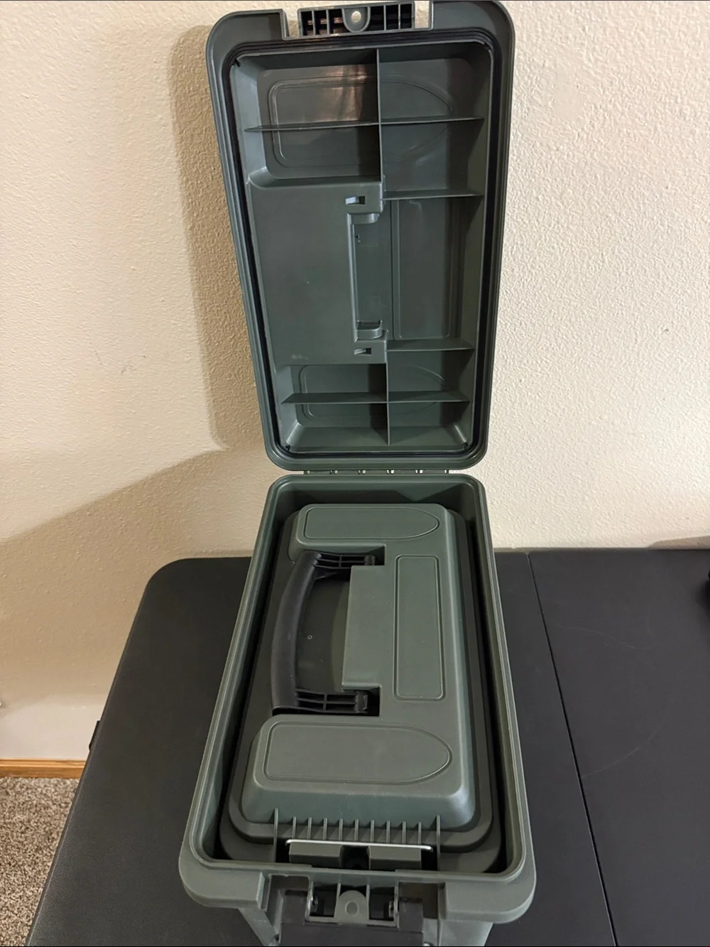 3 pack Plastic Ammo Boxes High Desert Security Box New Stackable Hunting